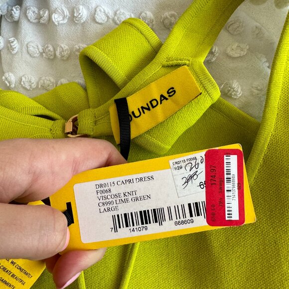 NWT Dundas Capri Mini Dress Bodycon Cut-out Stretch Knit Lace Back Size Large - Picture 4 of 11